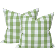 Buffalo Check Leaf Green - Set of 2