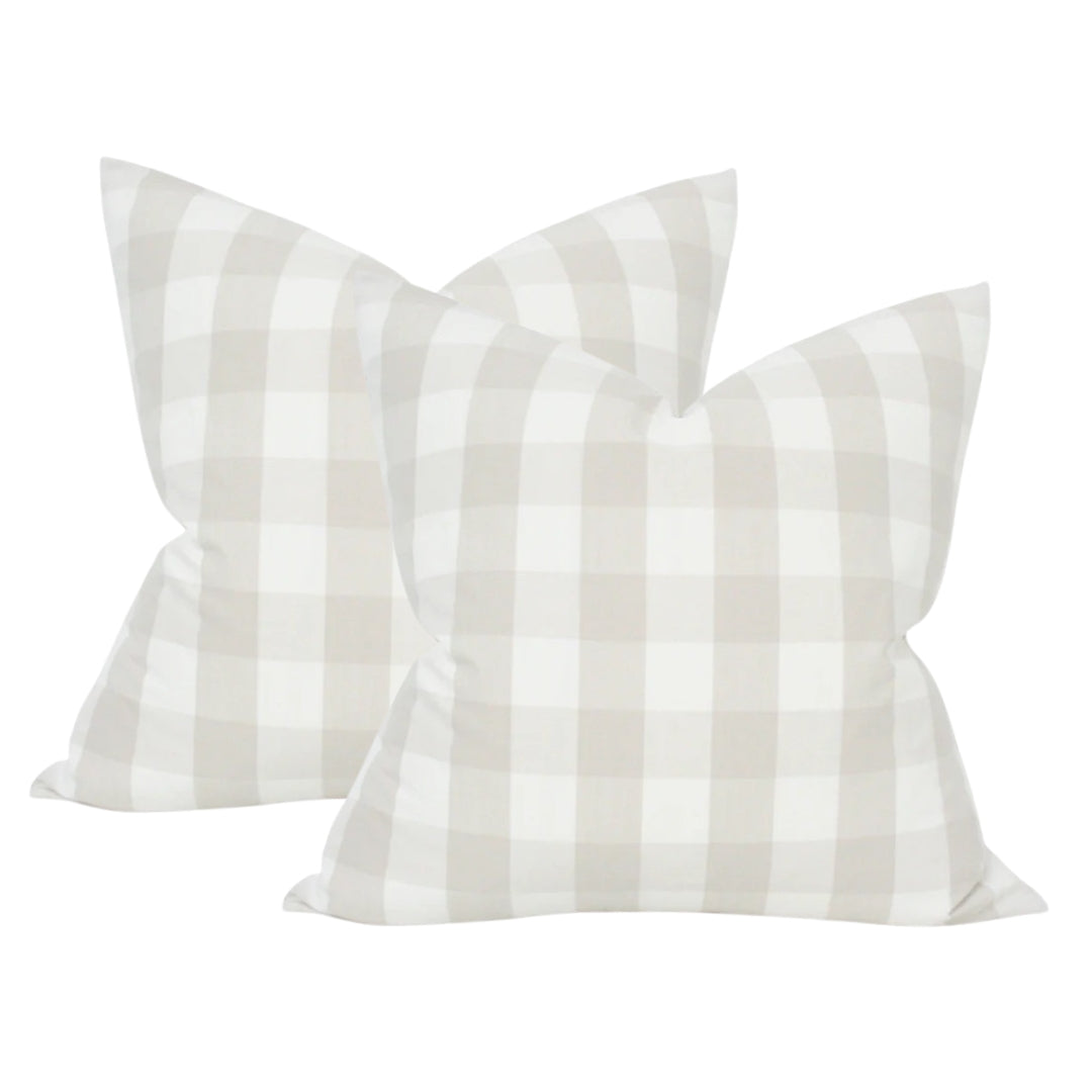Buffalo Check Natural - Set of 2