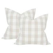 Buffalo Check Natural - Set of 2