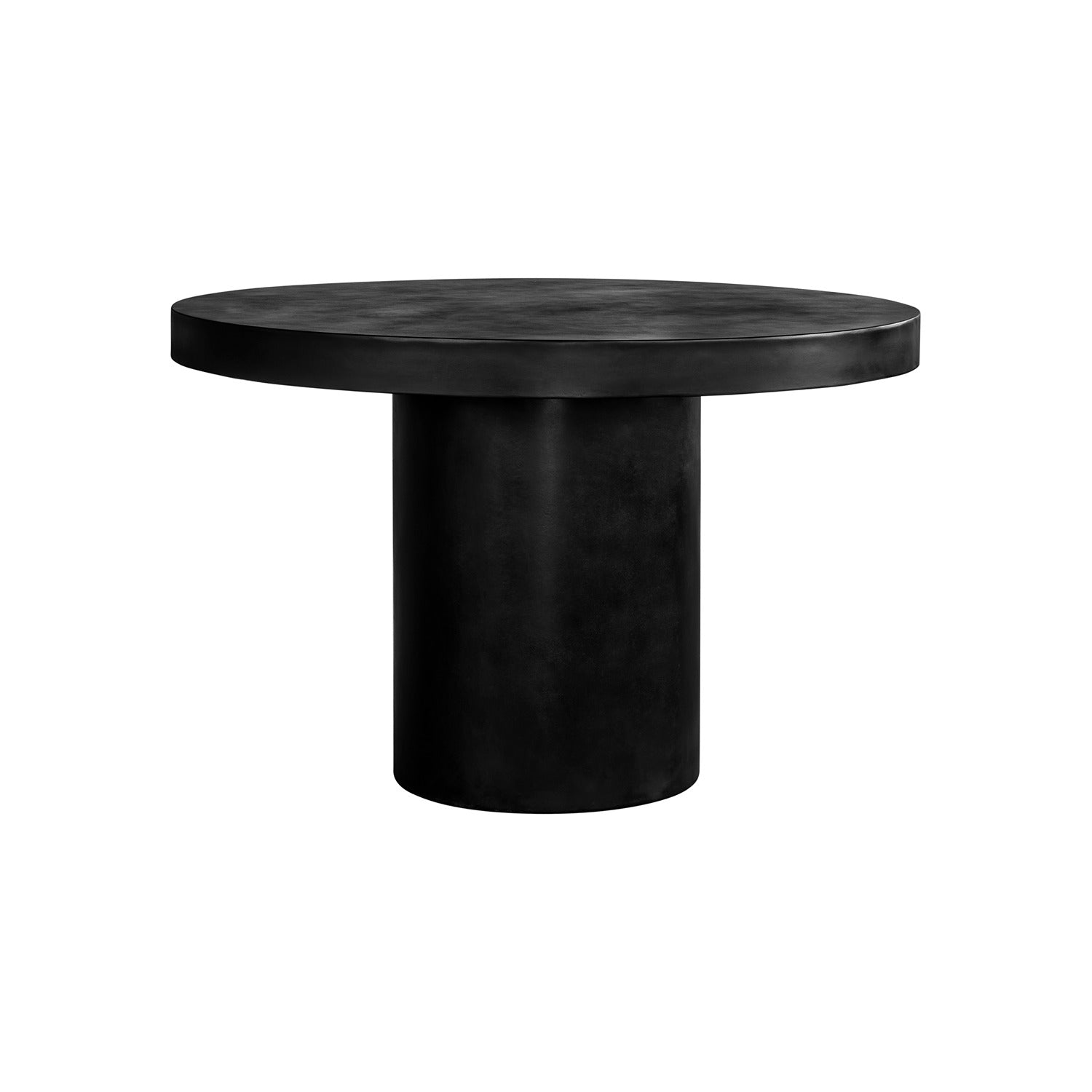 Caelan Round Outdoor Dining Table Black