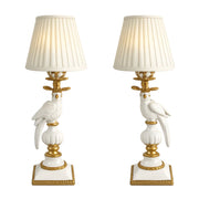 White & Gold Bird Rechargeable Lamp