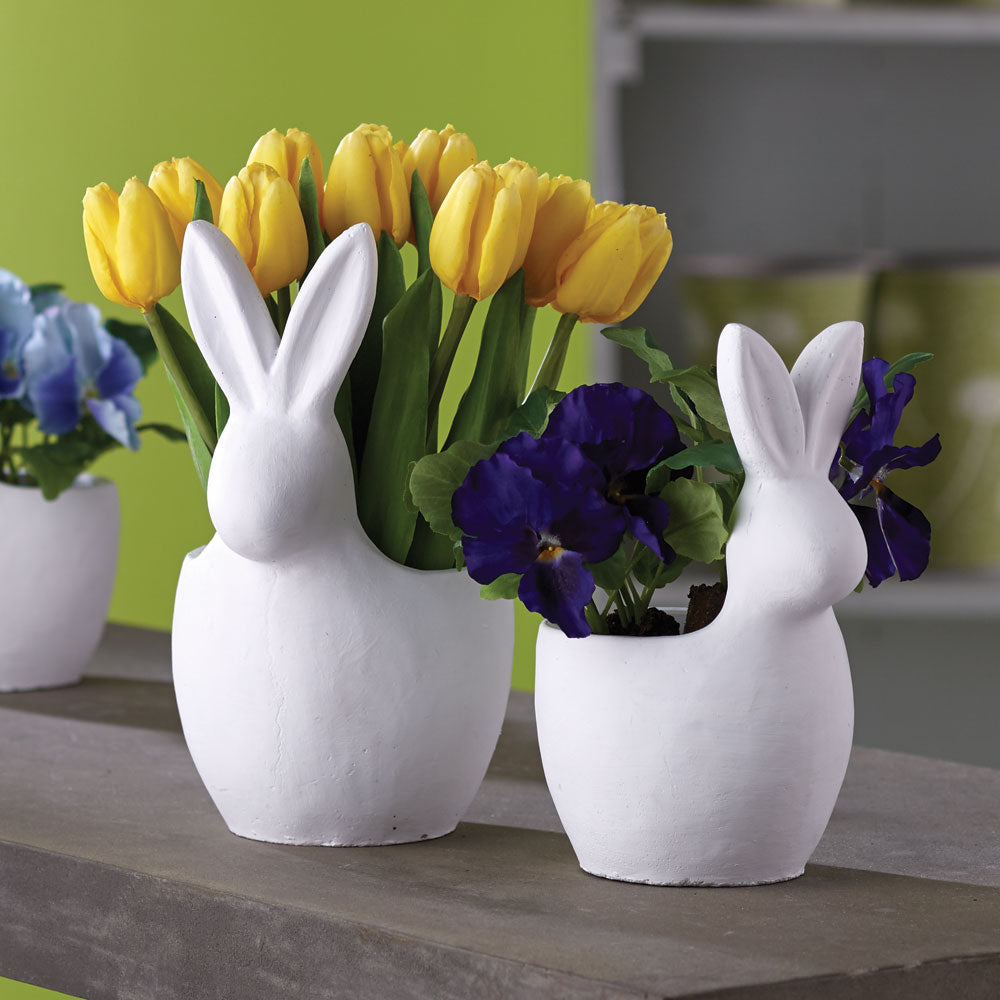 White Bunny Cachepot