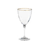 Set 6 Water Glasses with Golden Rim Sensa by Casafina