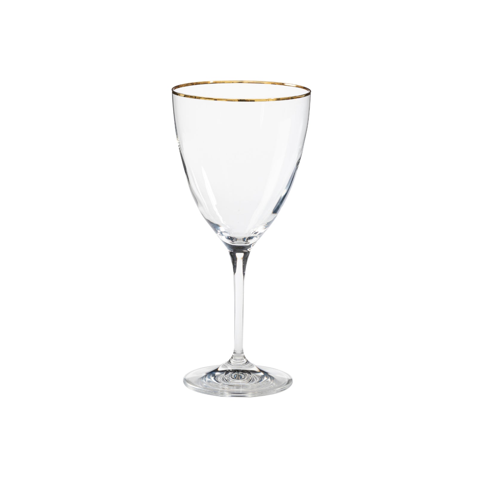 Set 6 Water Glasses with Golden Rim Sensa by Casafina