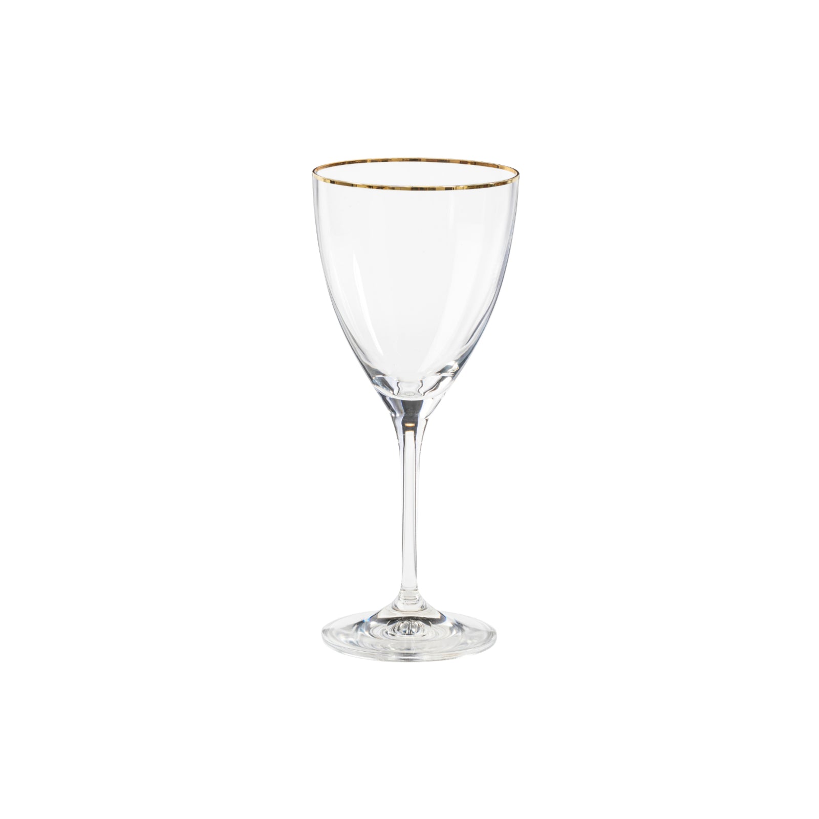 Set 6 Wine Glasses with Golden Rim Sensa by Casafina