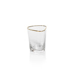 Vespera Triangular Double Old Fashioned Glasses, Set of 4