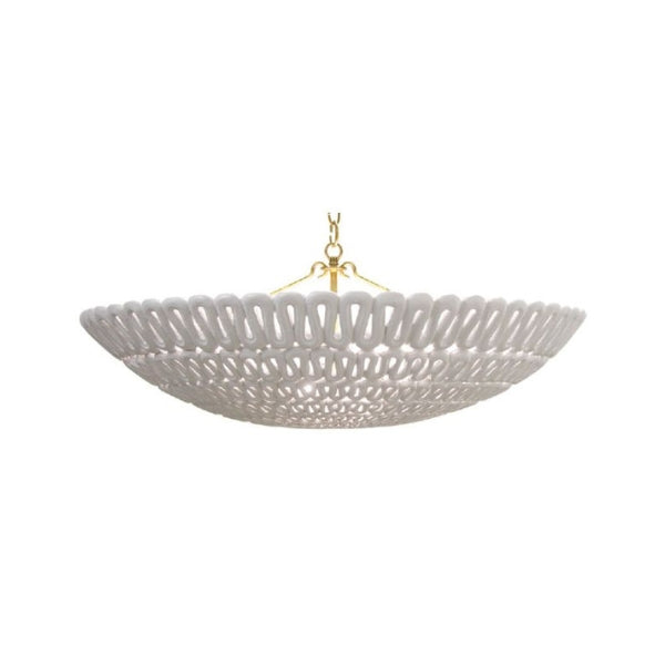 Pipa Bowl Chandelier - Gold Hardware