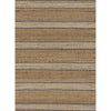 Erin Gates by Momeni Chestnut Stripe Blue Hand Woven Wool Area Rug