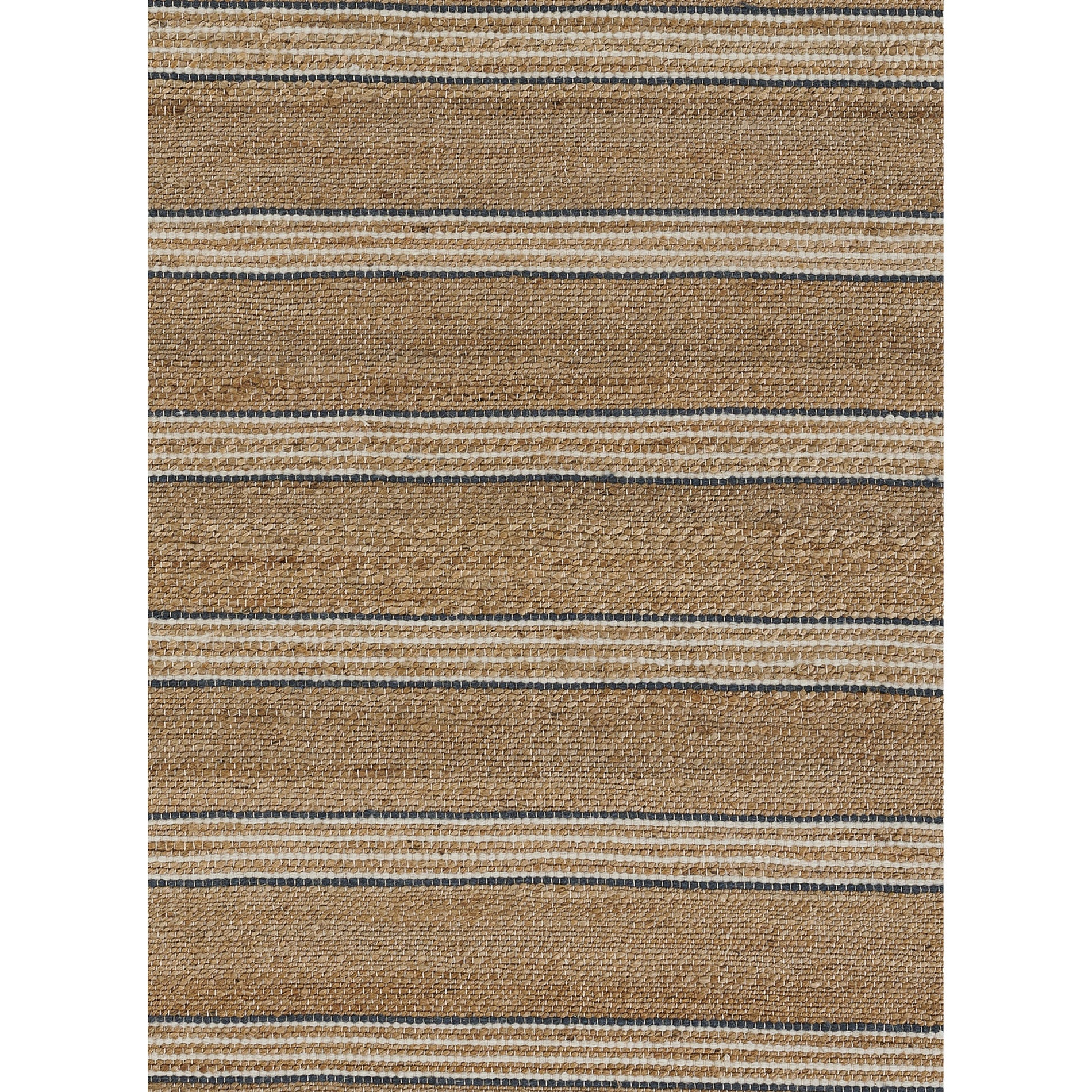 Erin Gates by Momeni Chestnut Stripe Blue Hand Woven Wool Area Rug