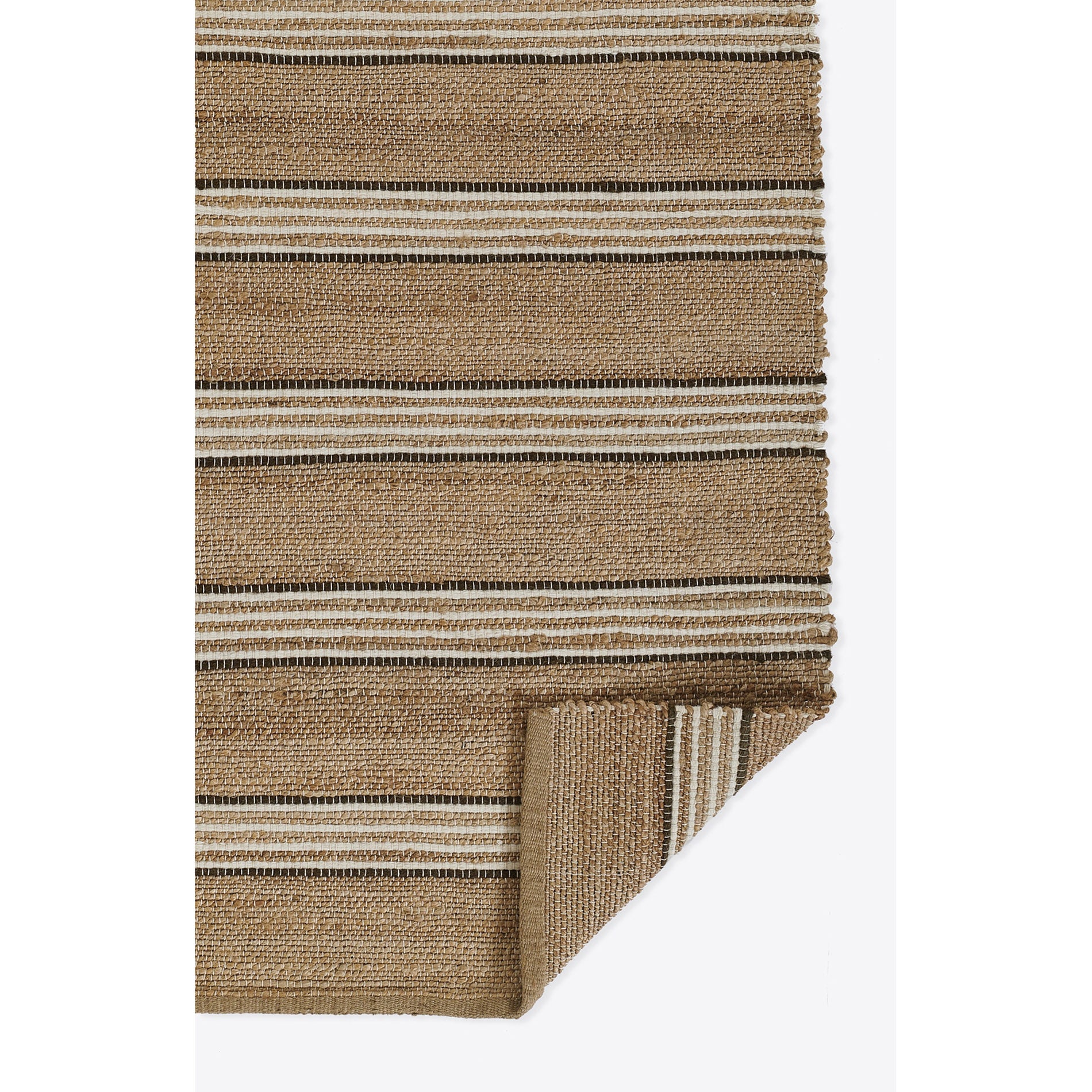 Erin Gates by Momeni Chestnut Stripe Brown Hand Woven Wool Area Rug