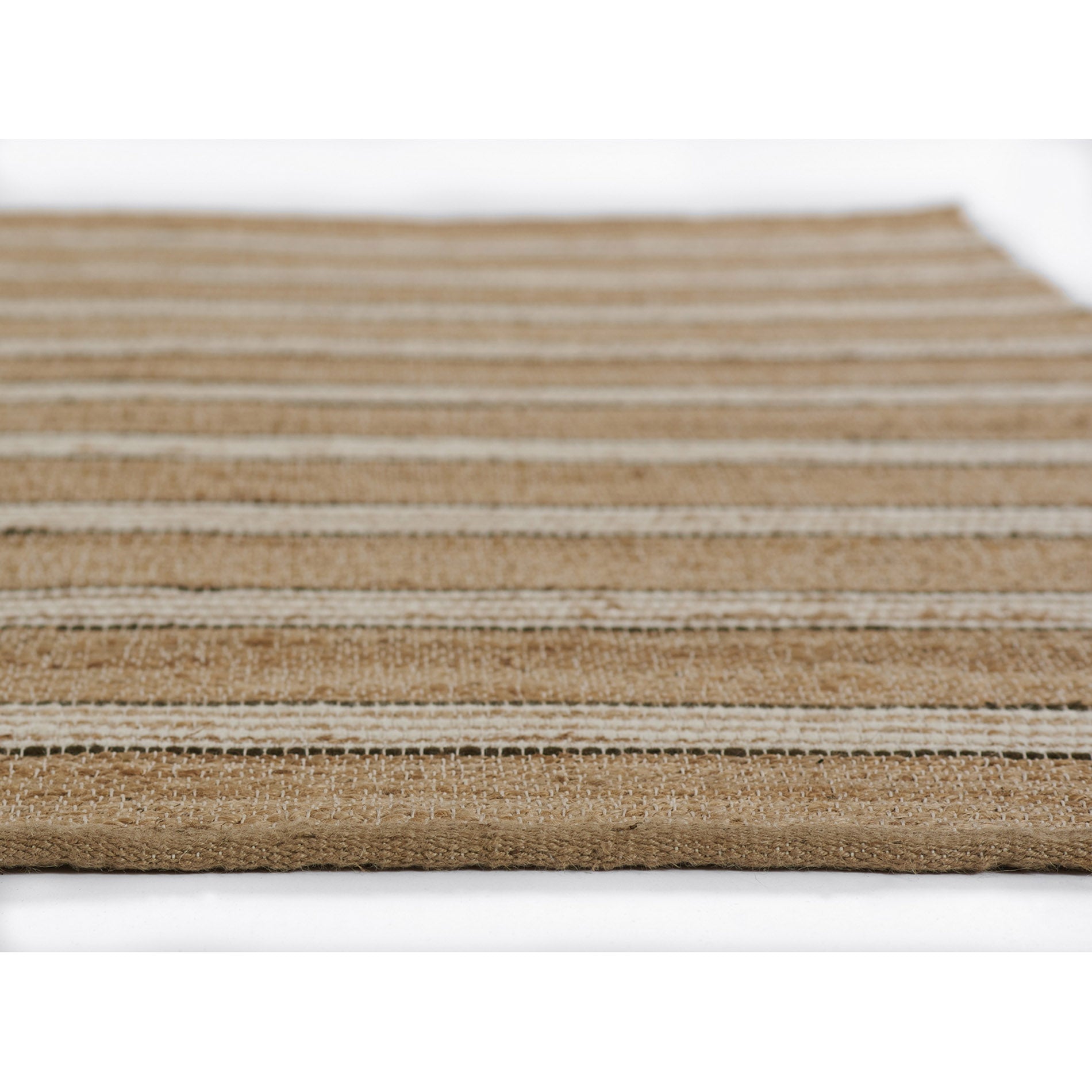 Erin Gates by Momeni Chestnut Stripe Brown Hand Woven Wool Area Rug