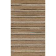 Erin Gates by Momeni Chestnut Stripe Brown Hand Woven Wool Area Rug