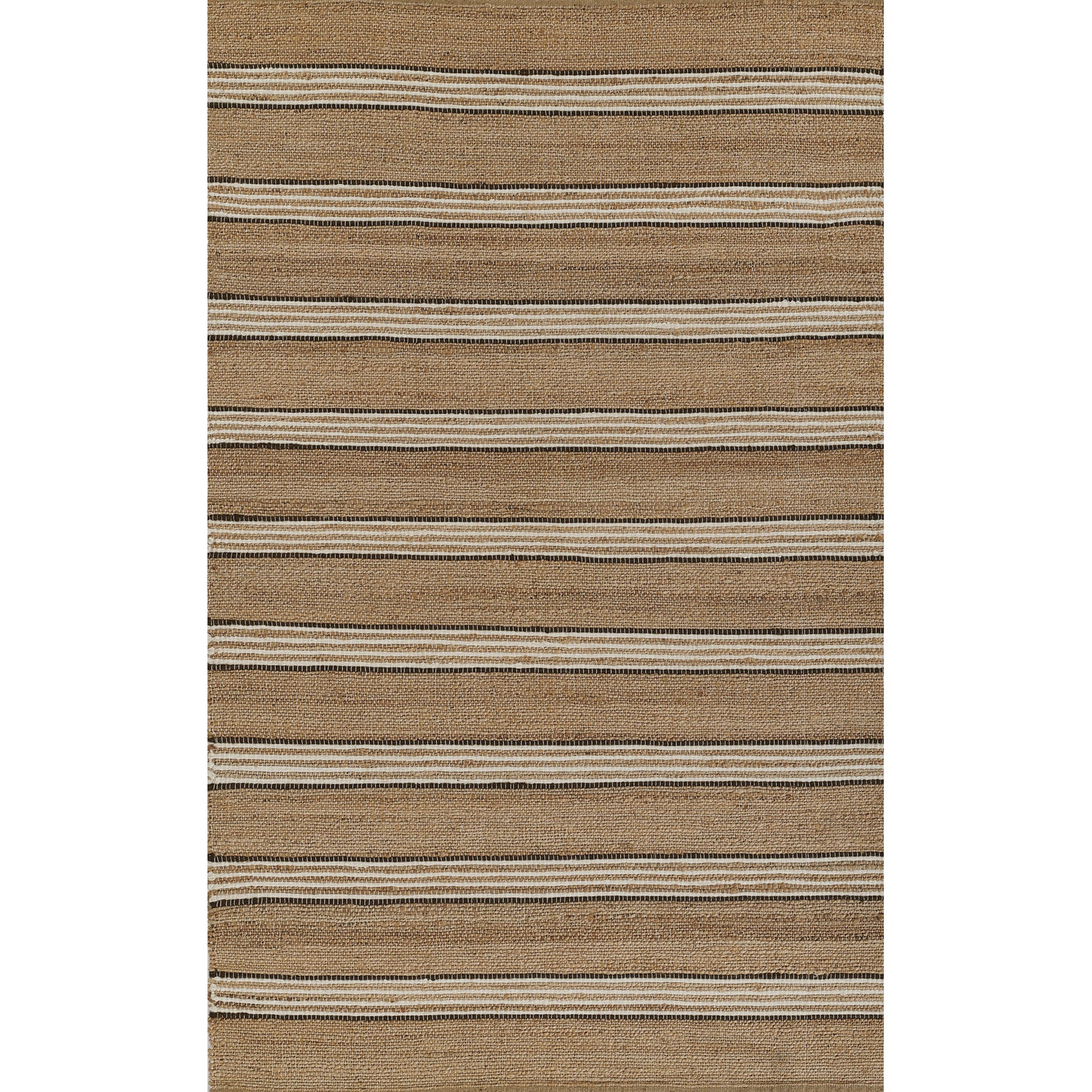 Erin Gates by Momeni Chestnut Stripe Brown Hand Woven Wool Area Rug