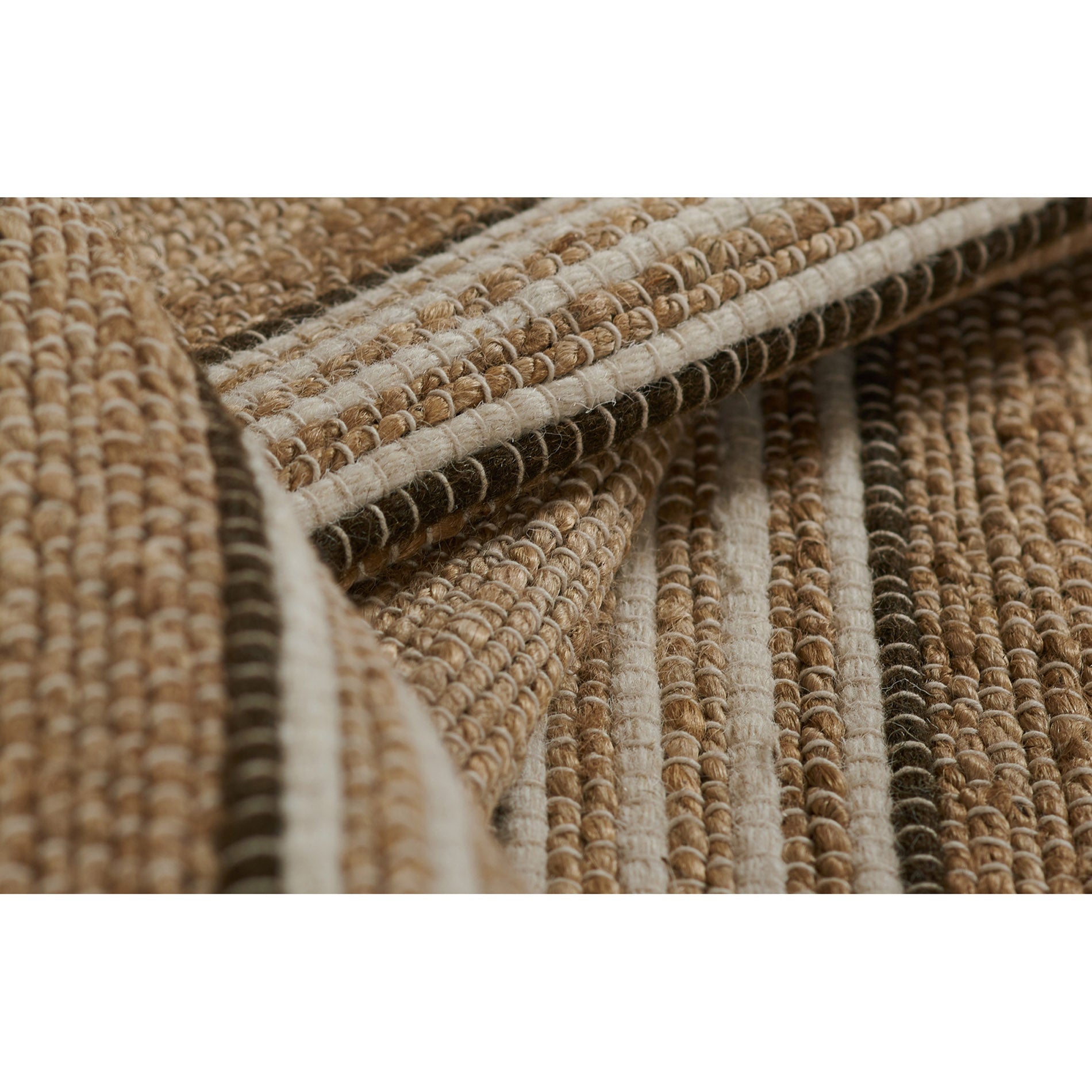 Erin Gates by Momeni Chestnut Stripe Brown Hand Woven Wool Area Rug