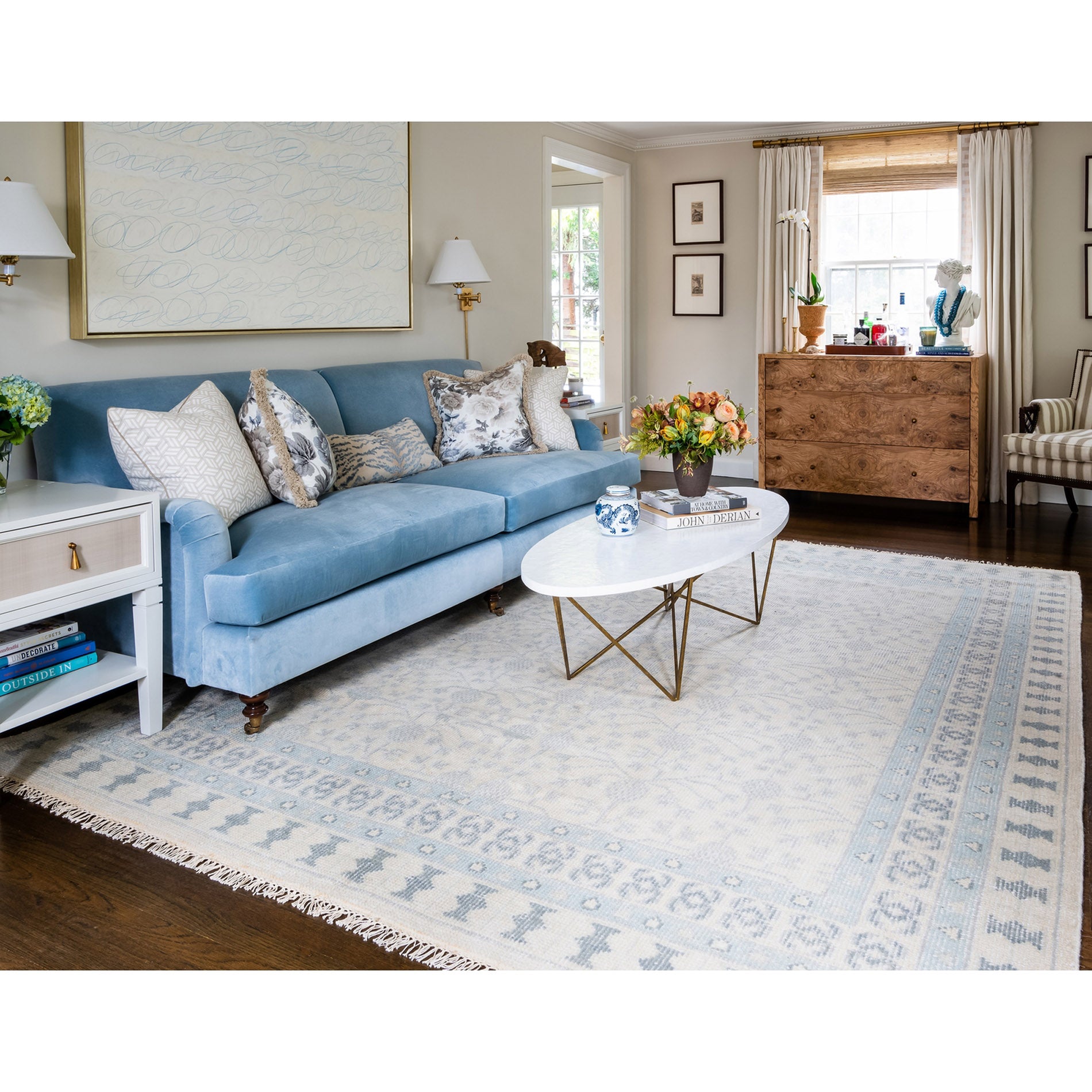 Erin Gates by Momeni Concord Sudbury Ivory Hand Knotted Wool Rug