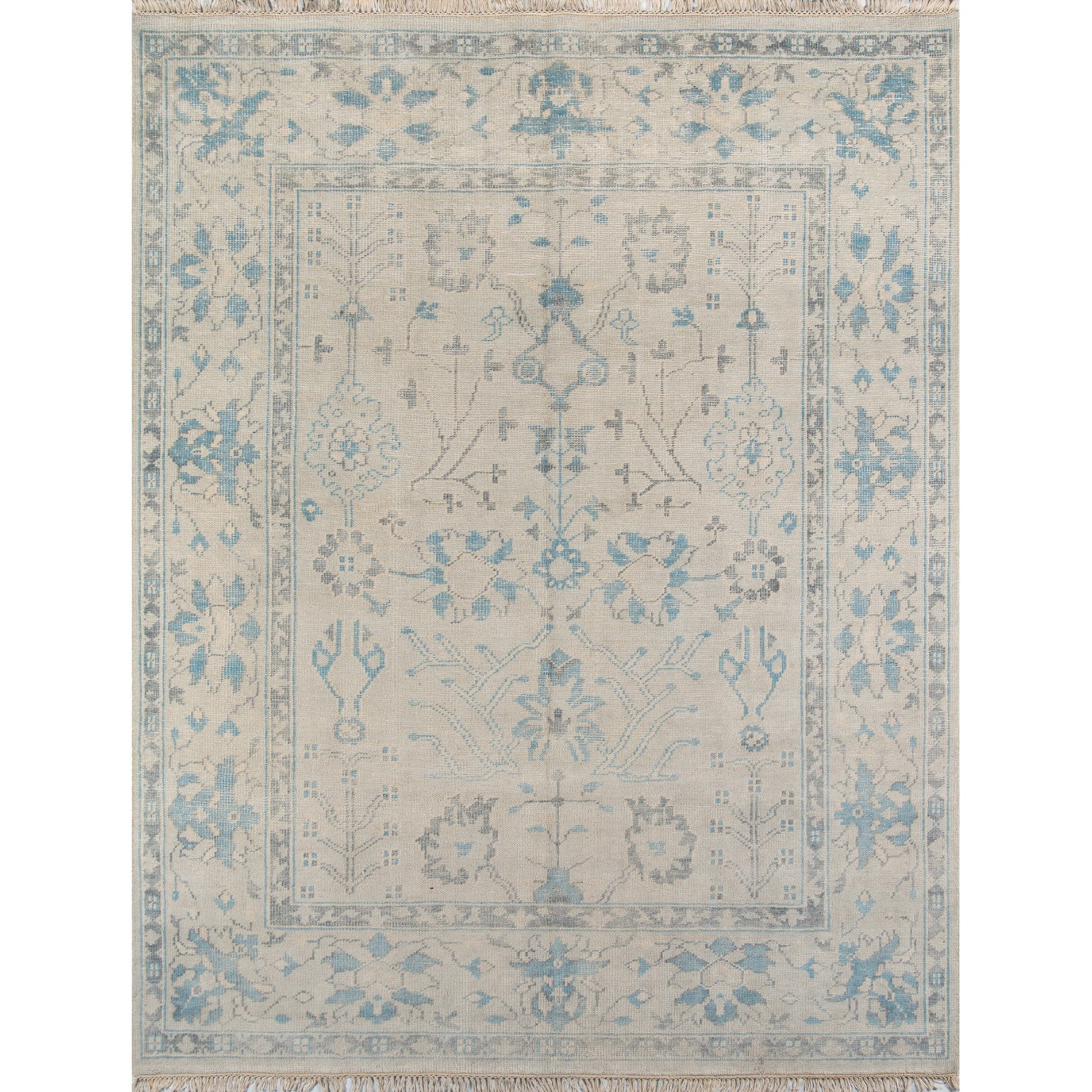 Erin Gates by Momeni Concord Lowell Ivory Hand Knotted Wool Rug