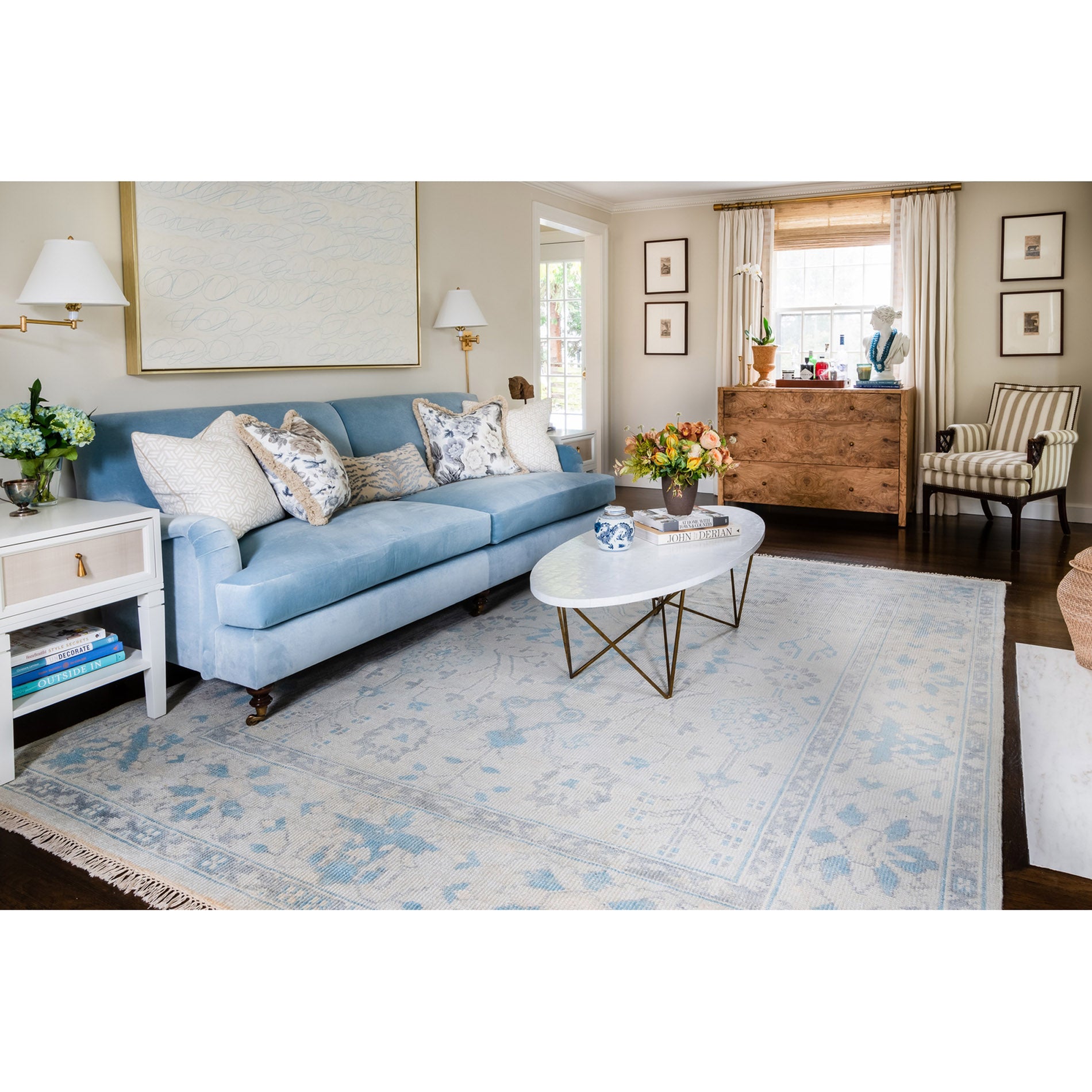 Erin Gates by Momeni Concord Lowell Ivory Hand Knotted Wool Rug