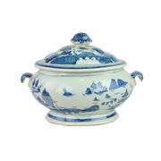 Blue & White Container