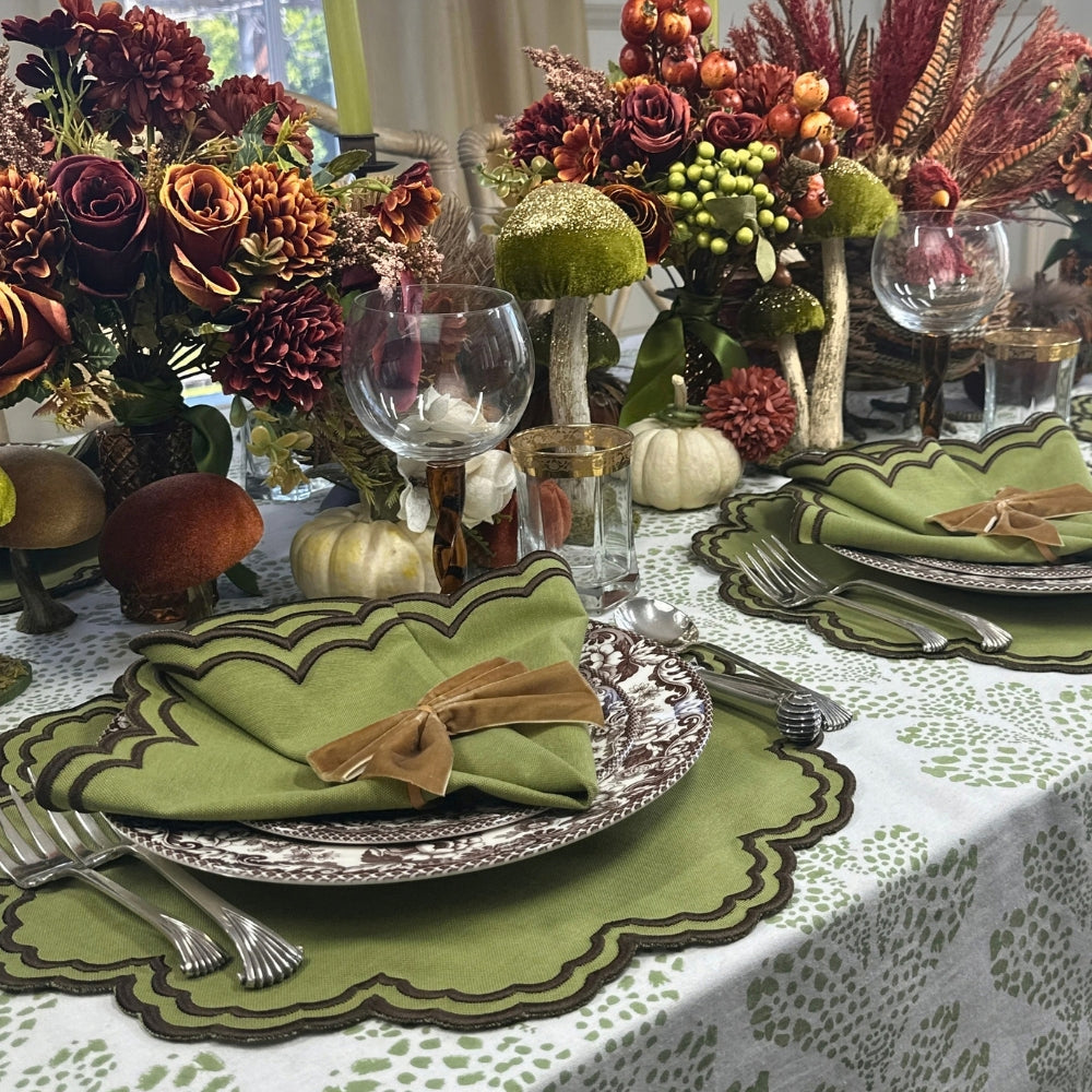 Bettina Placemat - Sage and Cocoa (Set of 4)