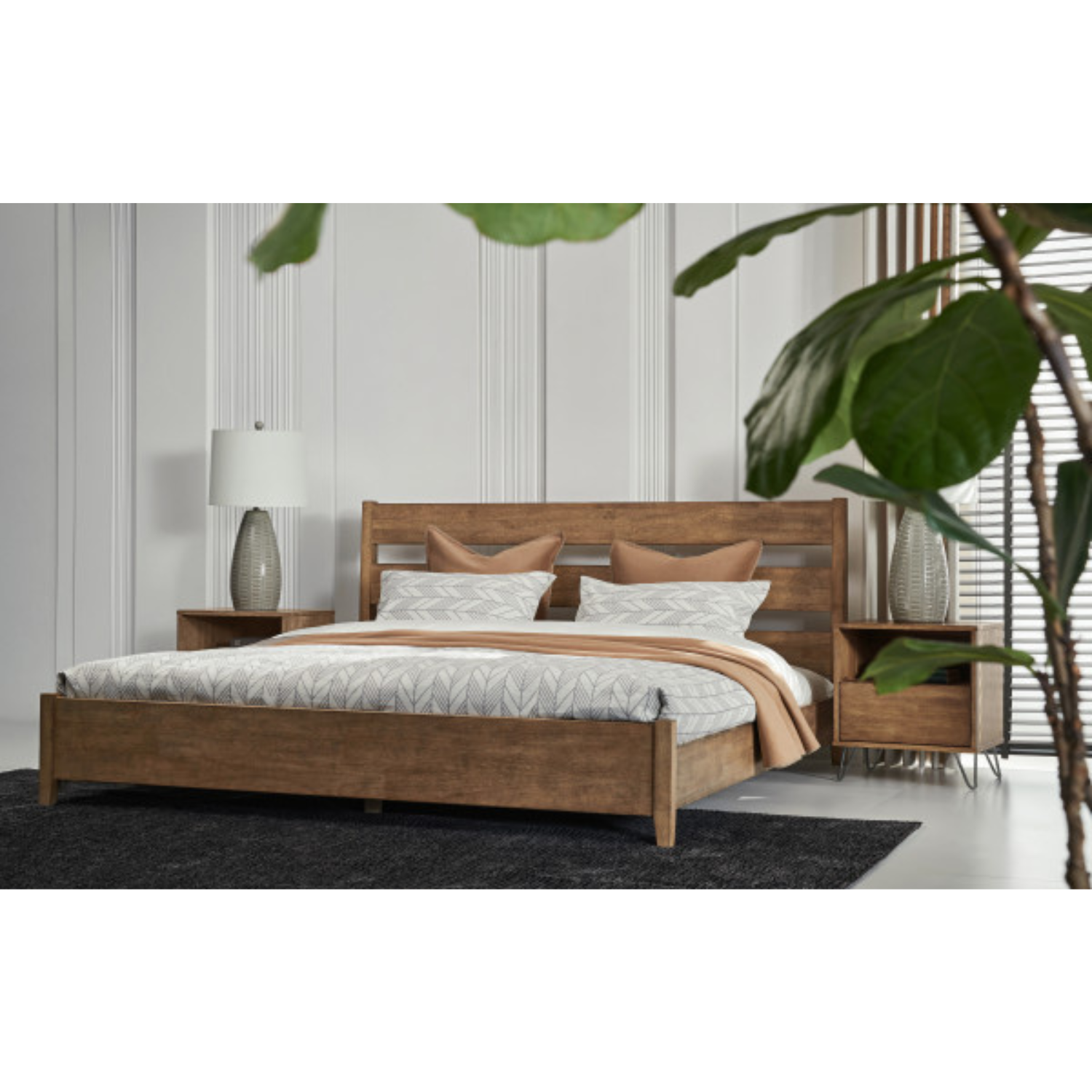 Zest 1-Drawer Solid Wood Nightstand