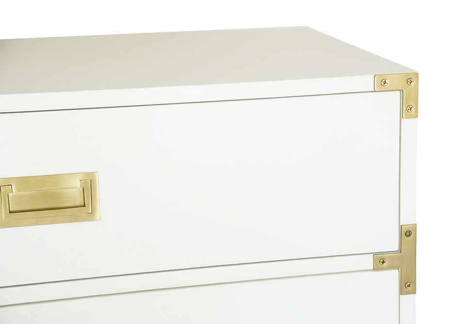 Small Carlyle Campaign Dresser - White