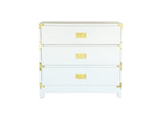 Small Carlyle Campaign Dresser - White