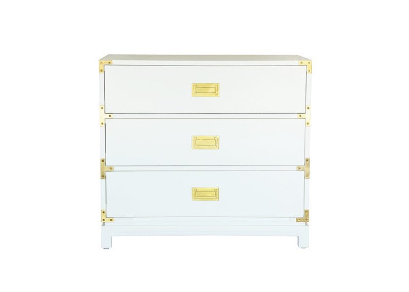 Small Carlyle Campaign Dresser - White