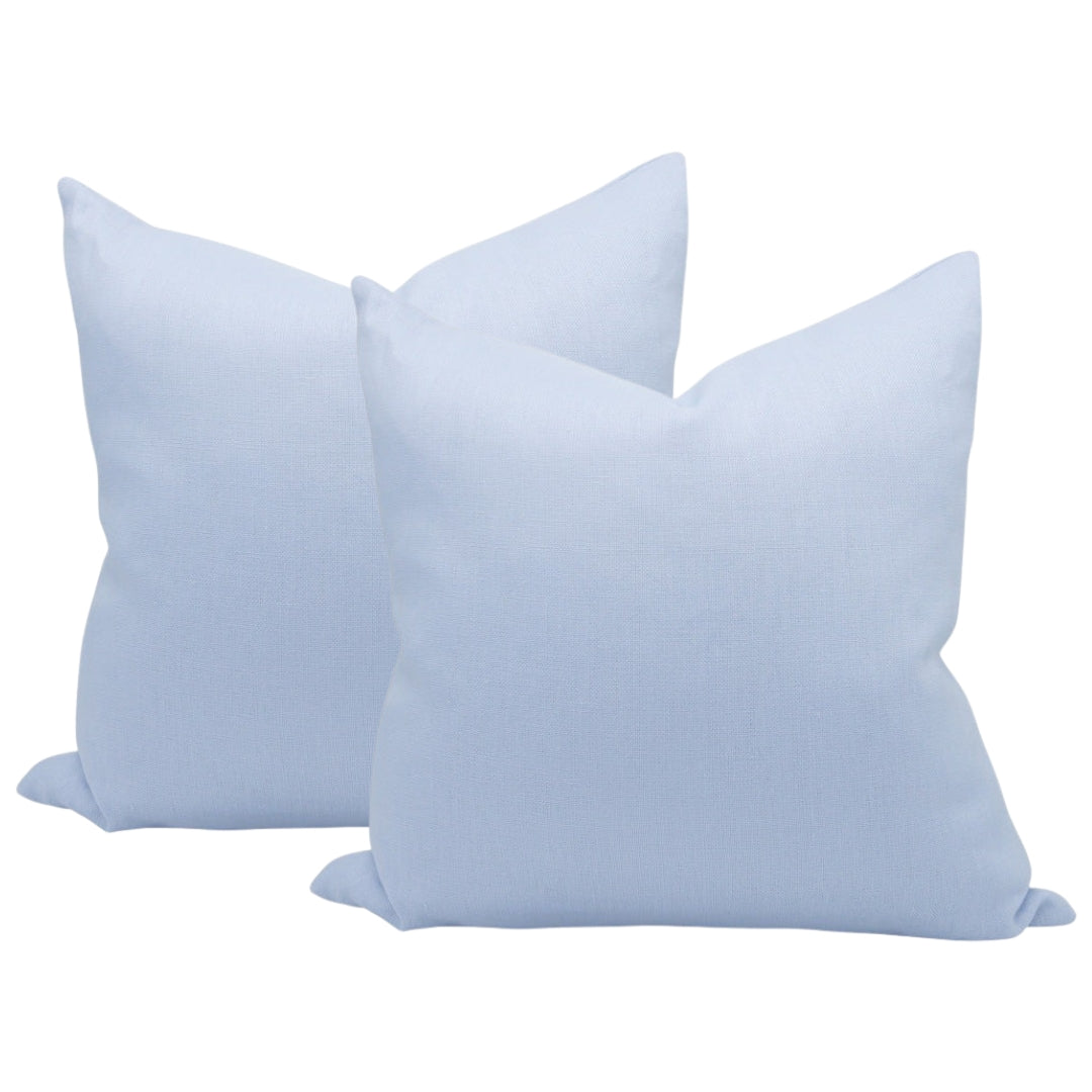 Chambray Blue Lightweight Linen - Set of 2