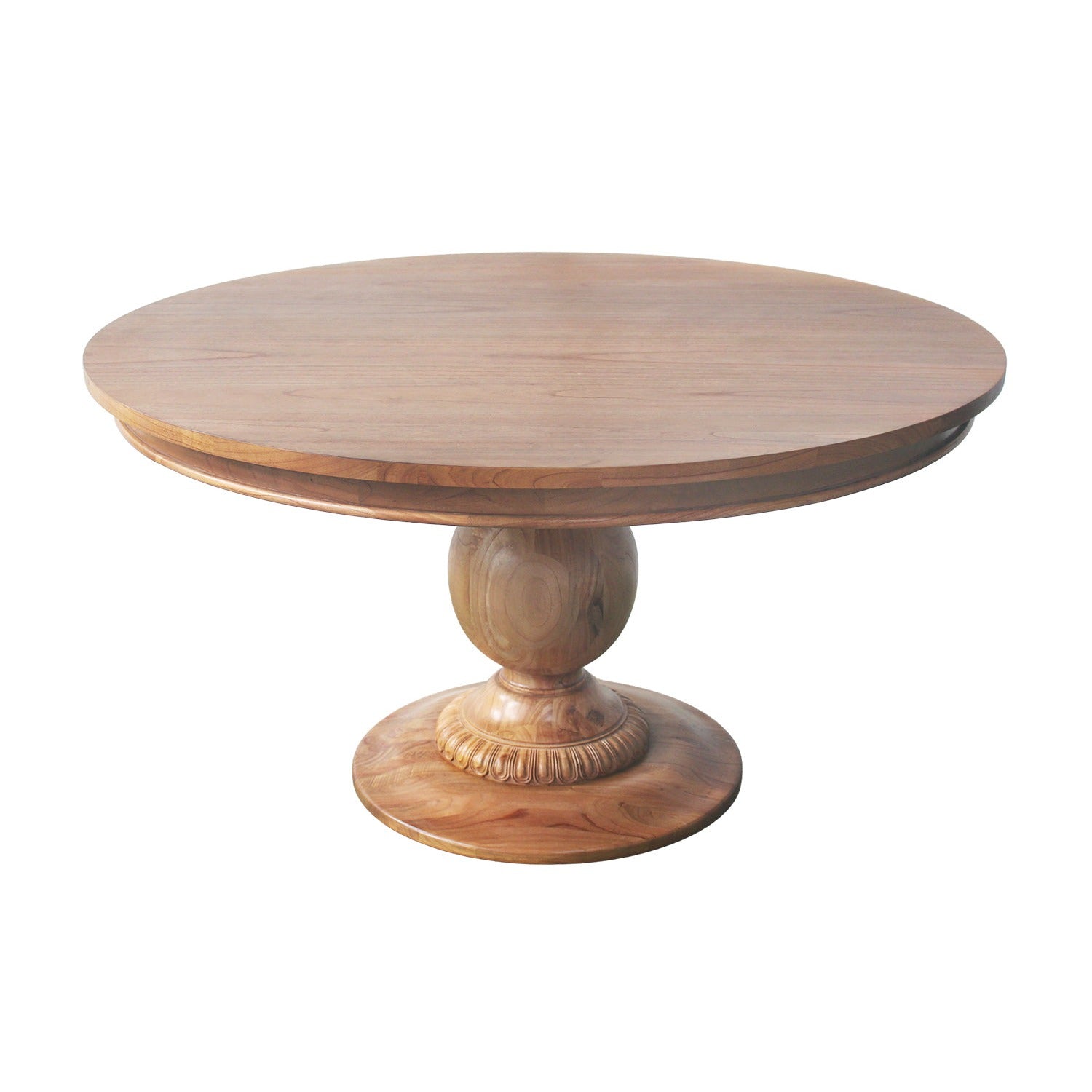 55" Charlotte Pedestal Table (Golden Oak)