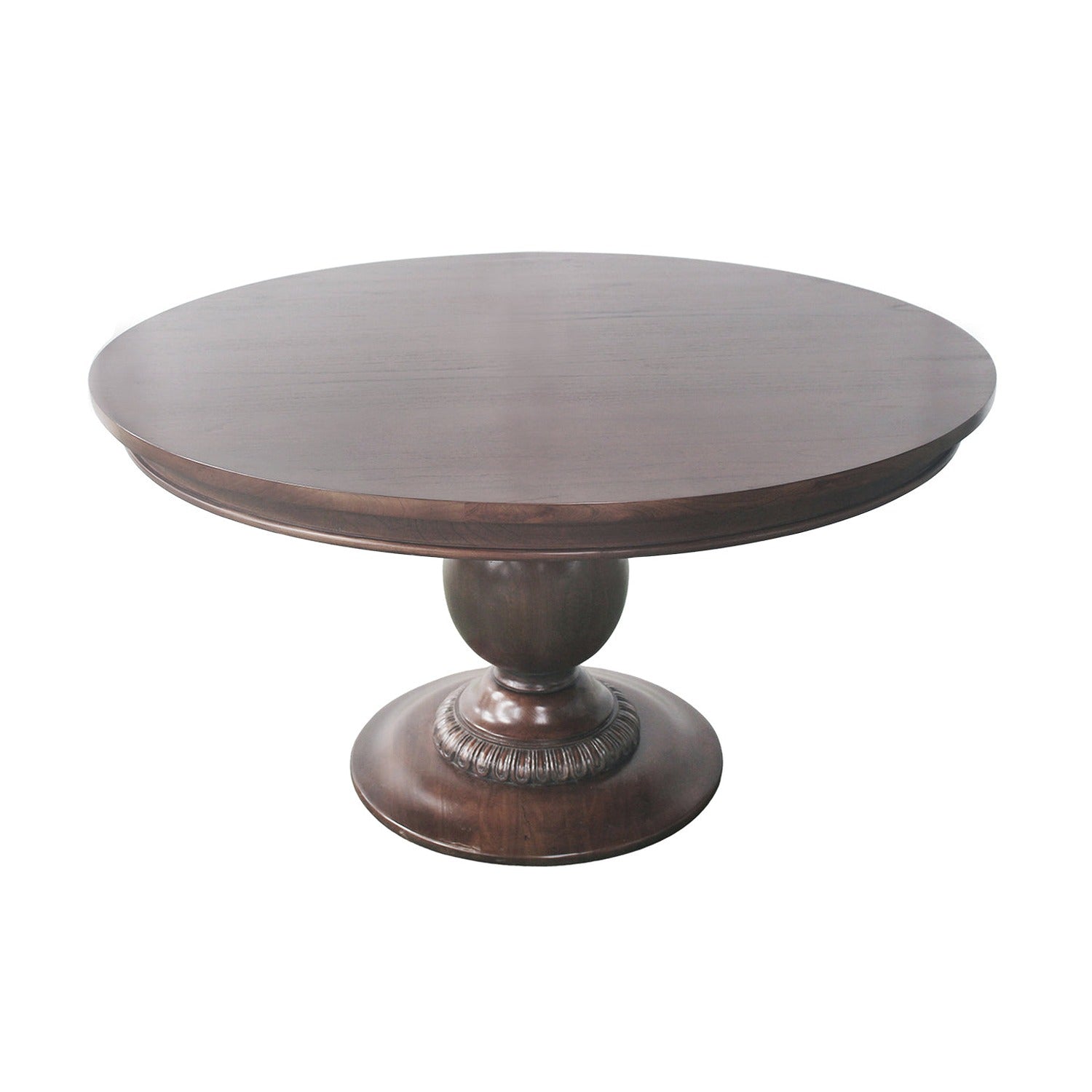 55" Charlotte Pedestal Table (Walnut)