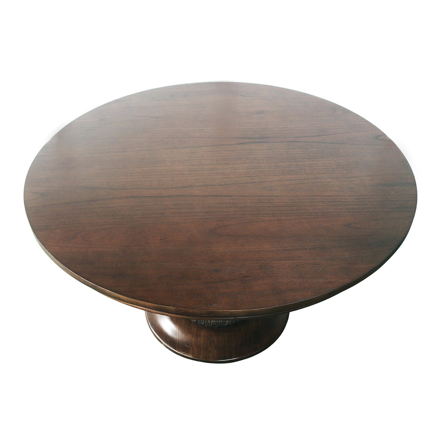 55" Charlotte Pedestal Table (Walnut)