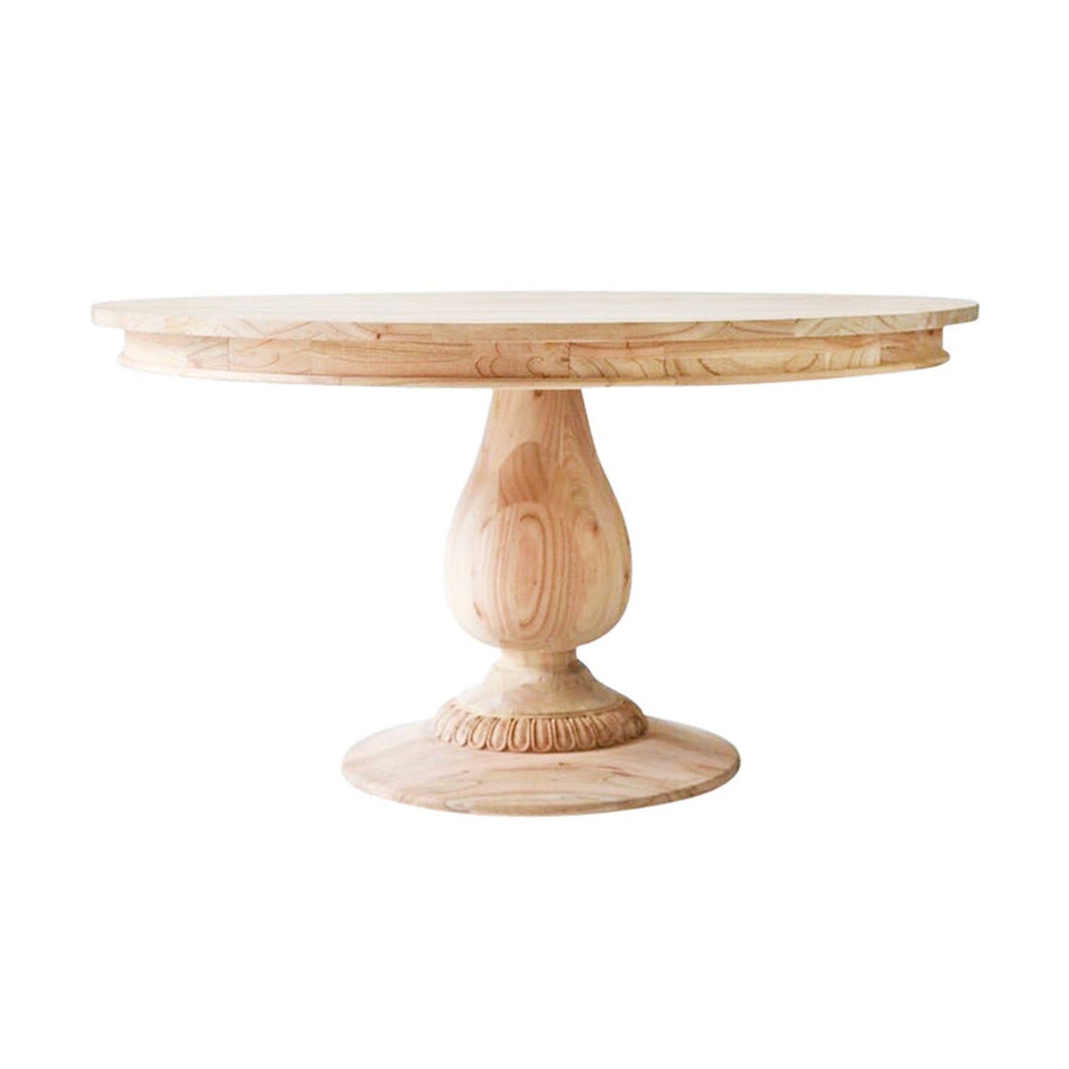 55" Charlotte Pedestal Table (Natural)