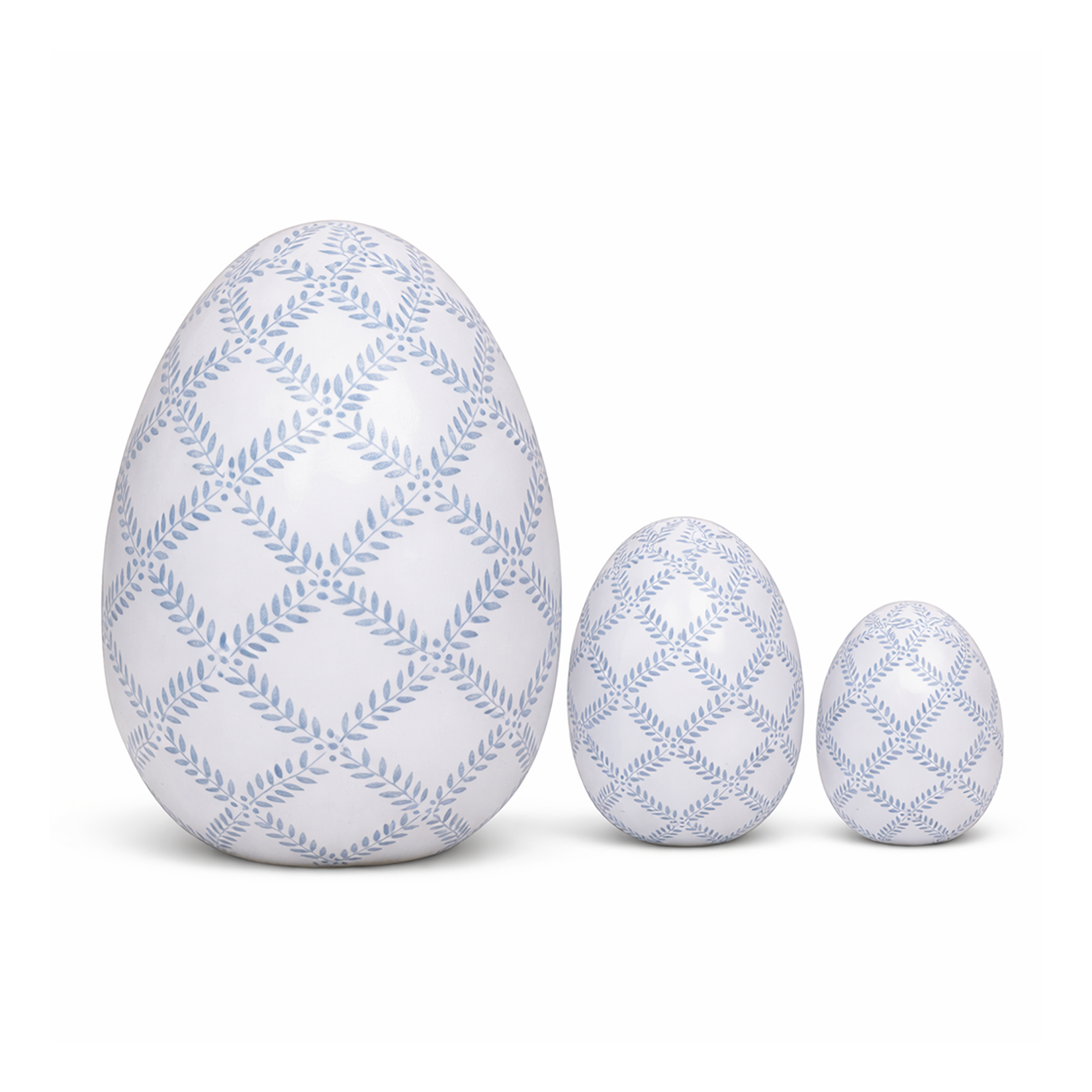 Soft Blue Lattice Egg