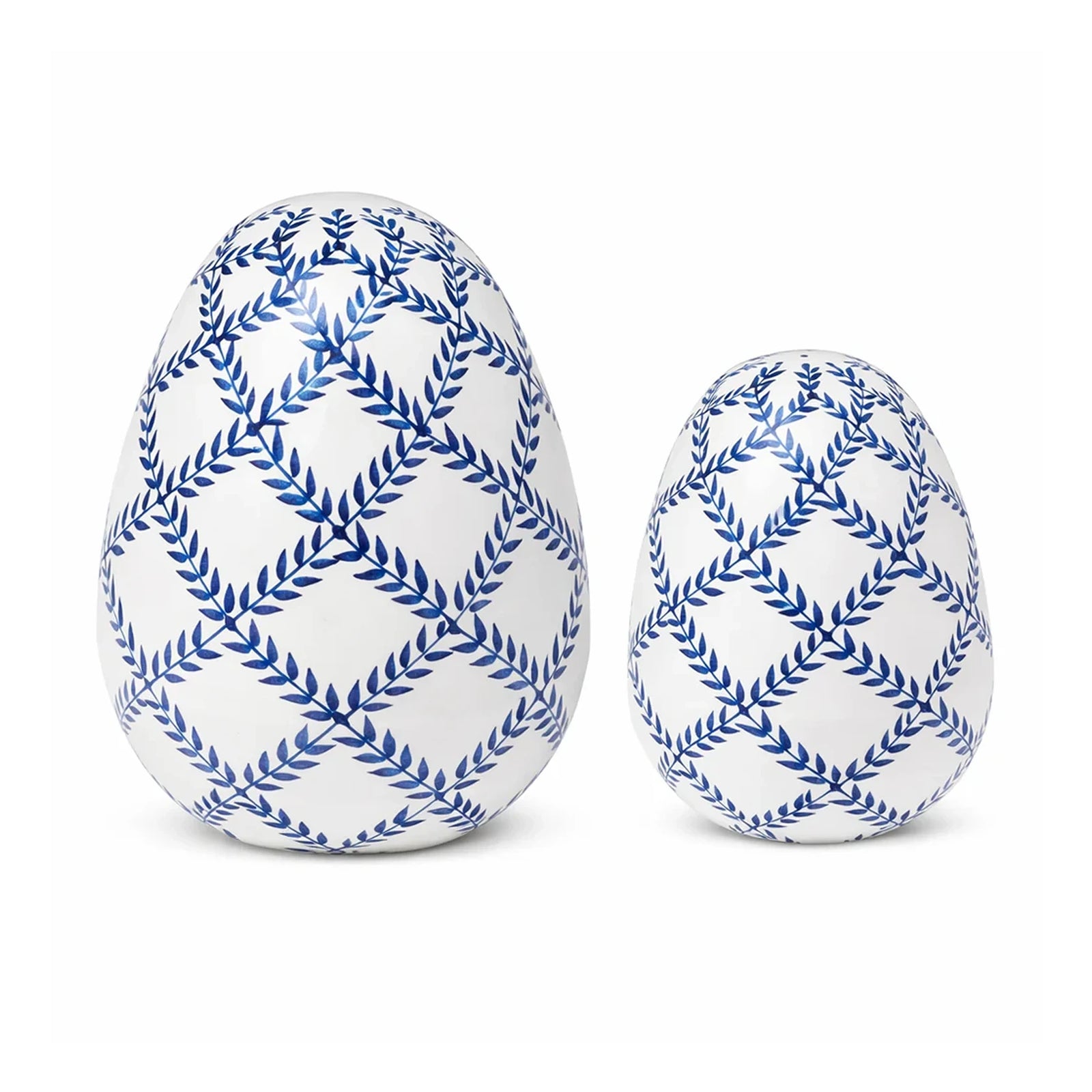 Navy & White lattice Egg