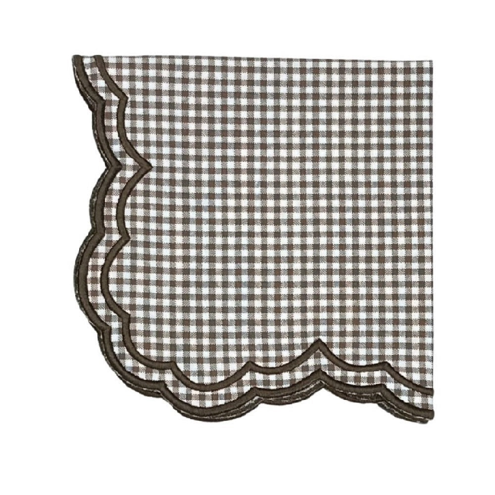 Bettina Napkin - Cocoa Gingham (Set of 4)