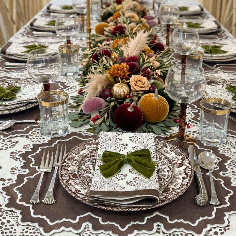 Whitley Placemat - Cocoa and White (Set of 4)