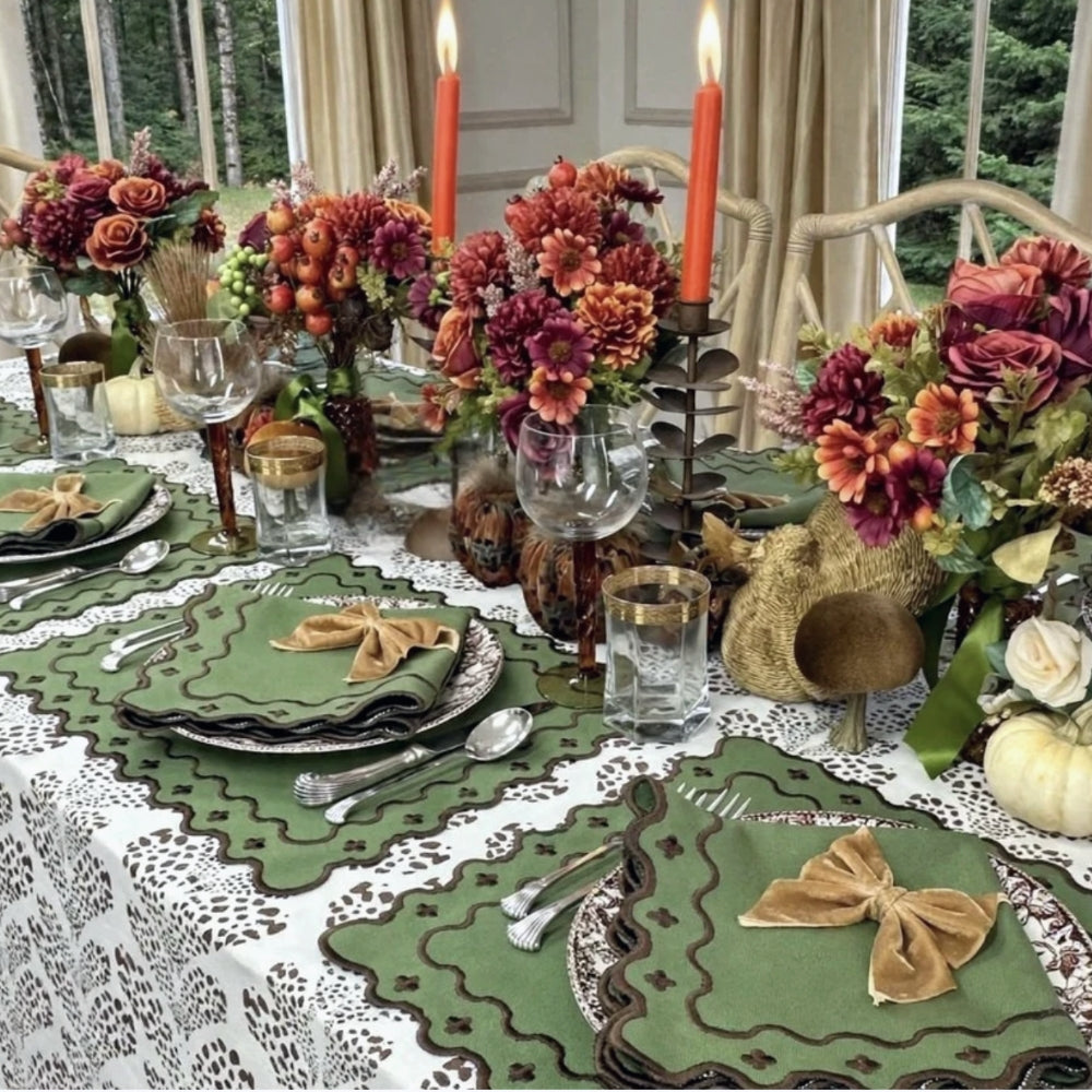 Georgina Placemat - Fern and Cocoa (Set of 4)