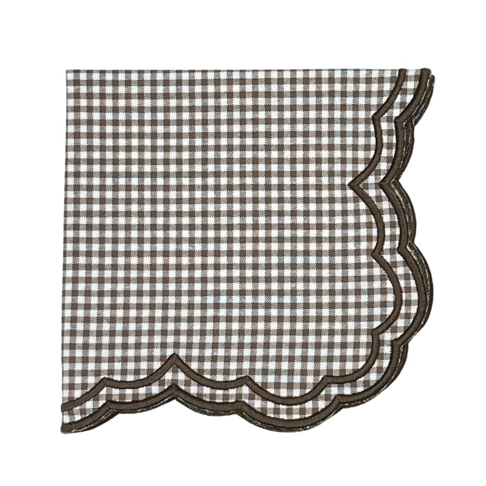 Bettina Napkin - Cocoa Gingham (Set of 4)