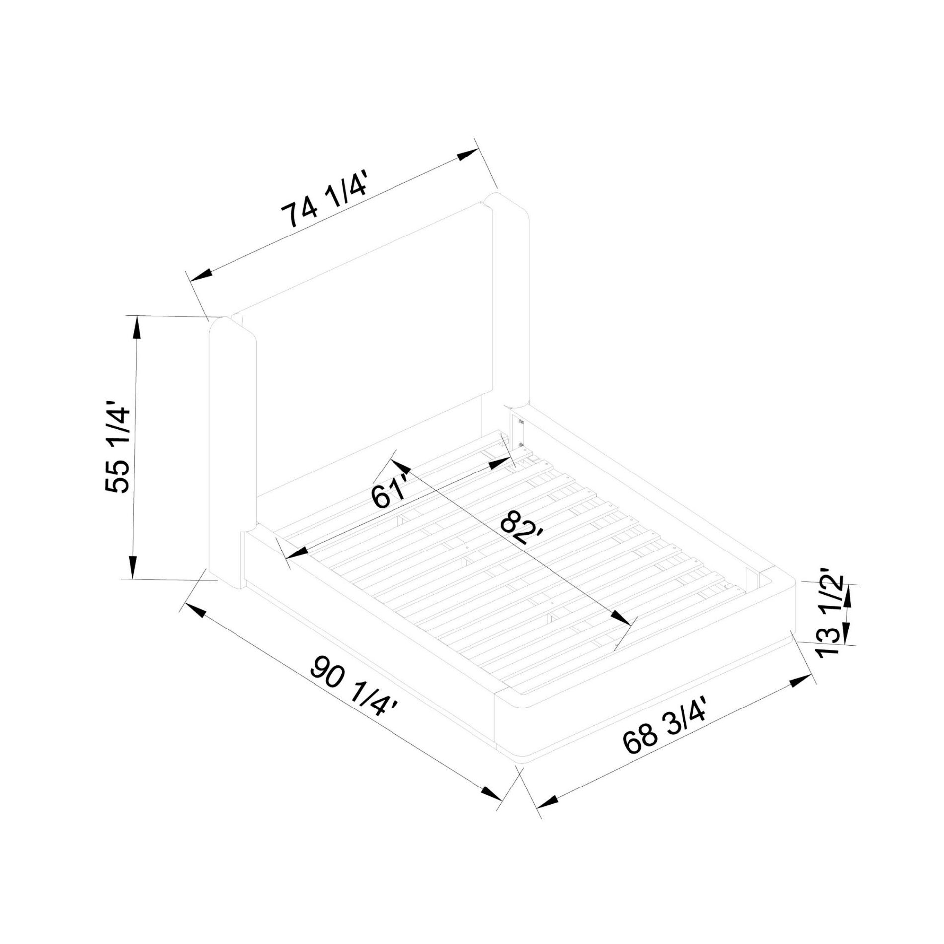 Covina Upholstered Bed