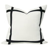 Cream Linen with Black Ribbon (Last Chance)