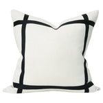 Cream Linen with Black Ribbon (Last Chance)