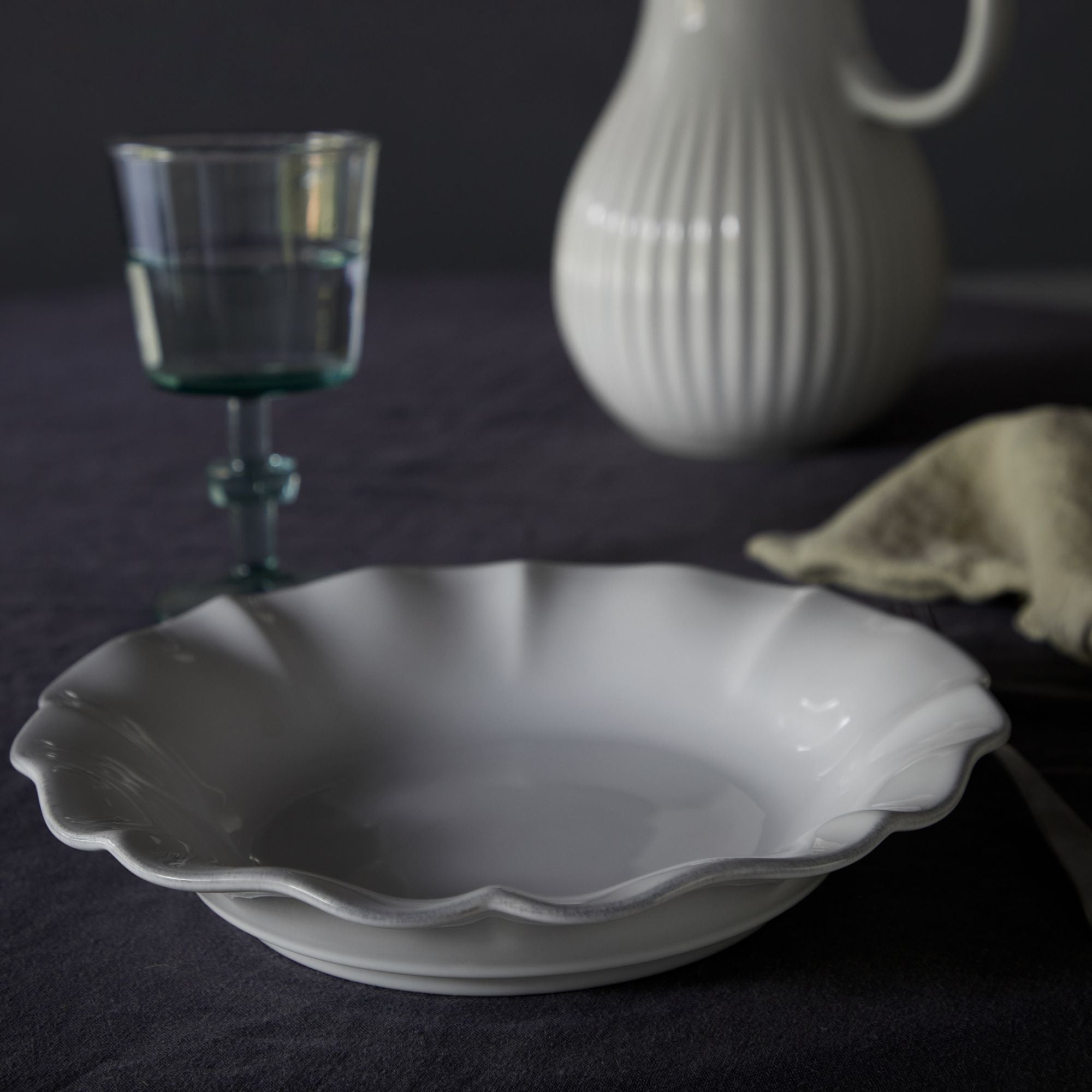 Soup/Pasta Plate Rosa Set of 6