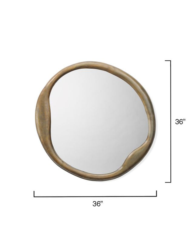 Organic Round Mirror