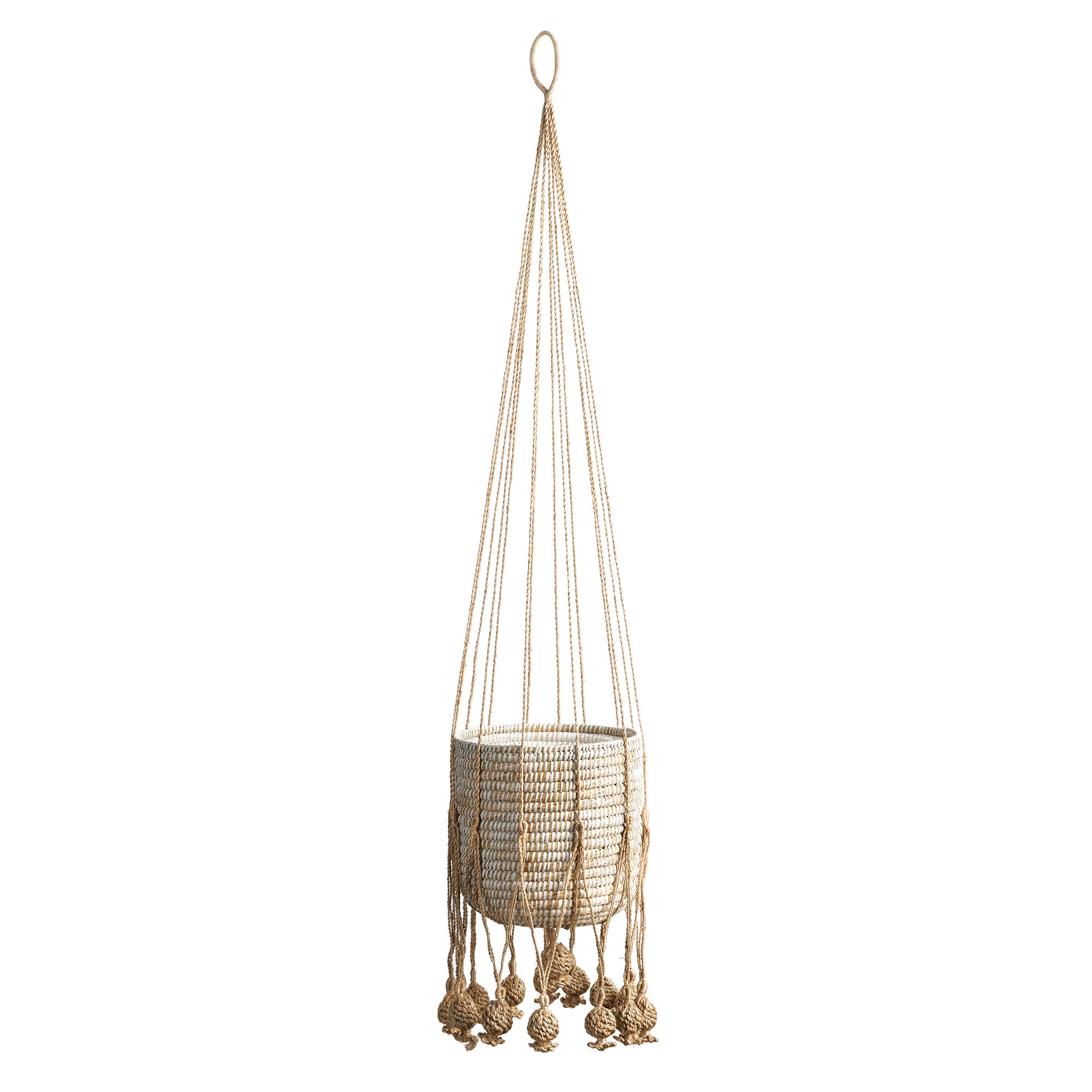 Gabie Jute Hanging Basket 11.75"