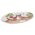 Large Oval Platter 50 Deer Friends by Casafina