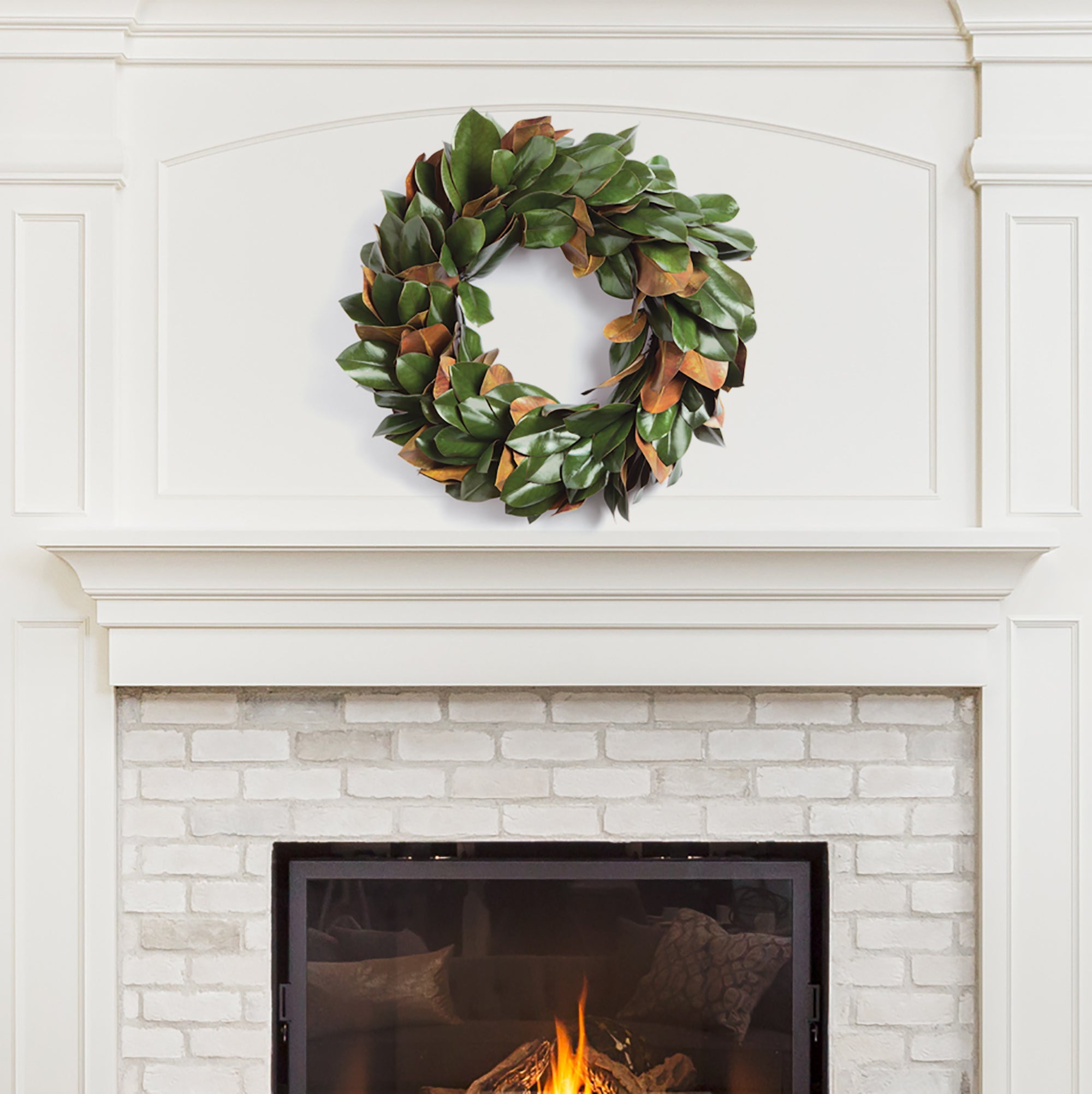 Southern Magnolia Leaves Wreath