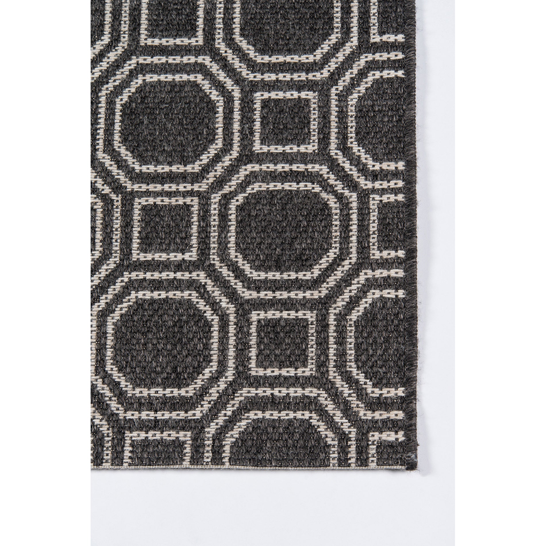 Erin Gates by Momeni Downeast Camden Charcoal Machine Made Polypropylene Area Rug