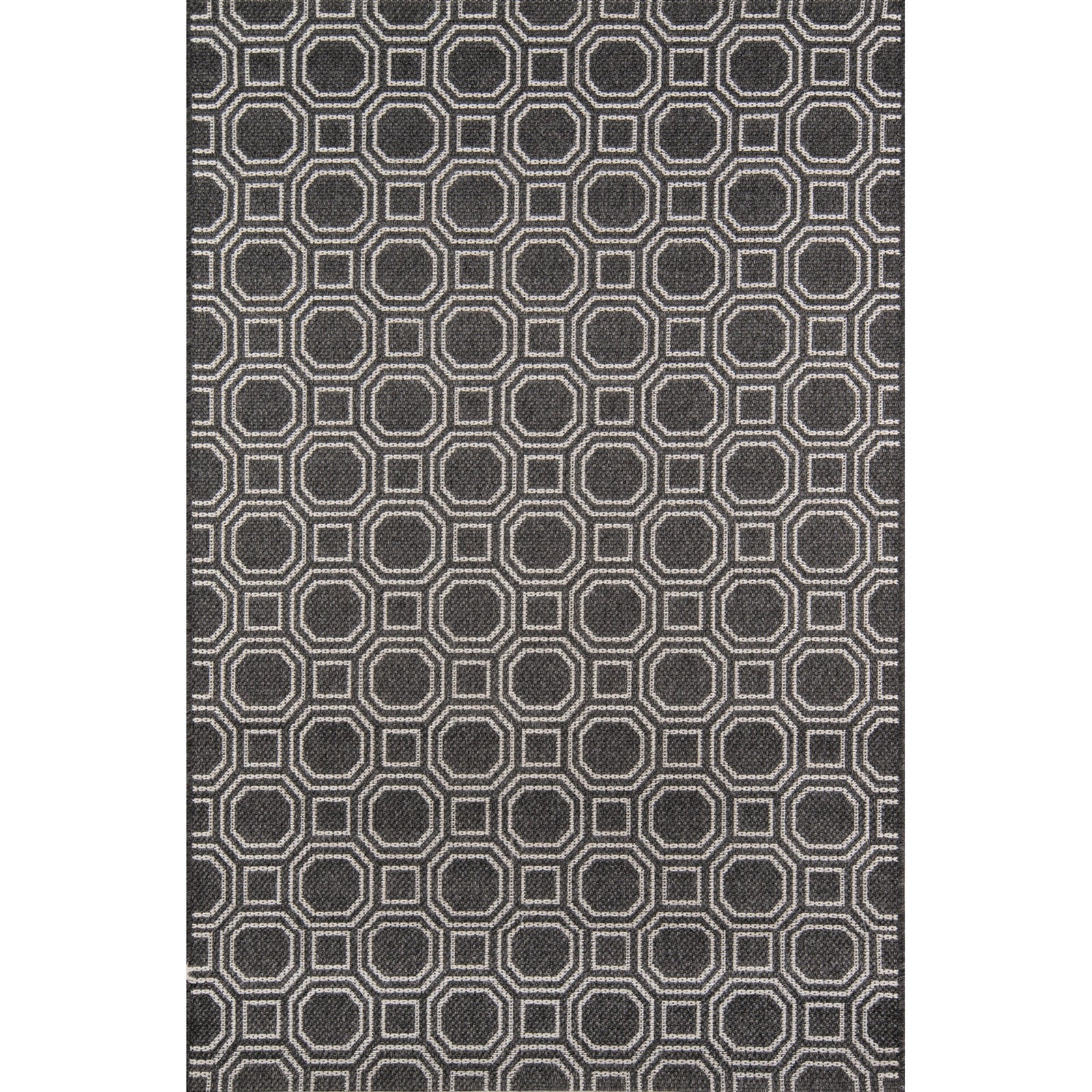 Erin Gates by Momeni Downeast Camden Charcoal Machine Made Polypropylene Area Rug