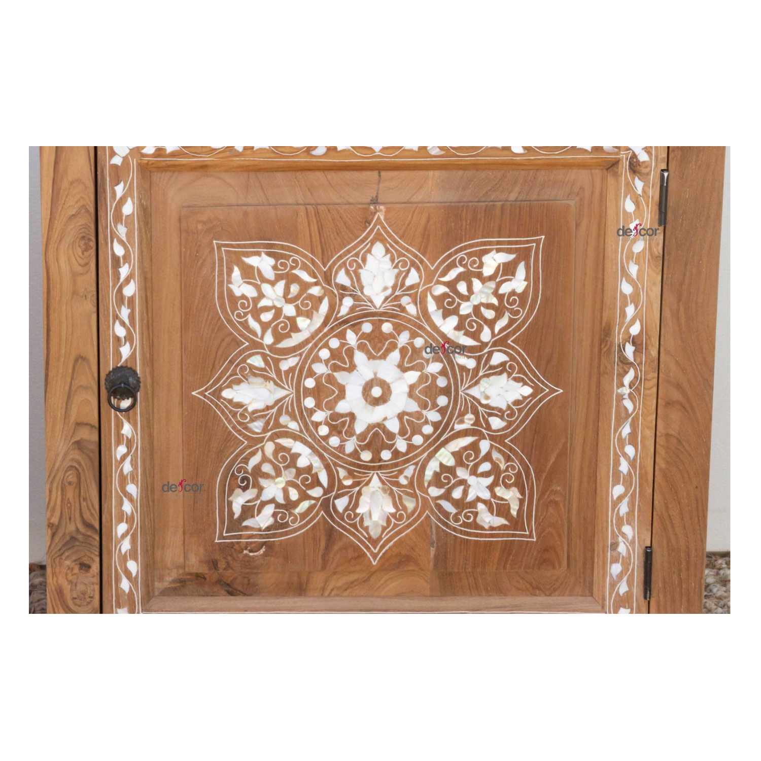 Pair of Mother of Pearl Inlay Cabinets