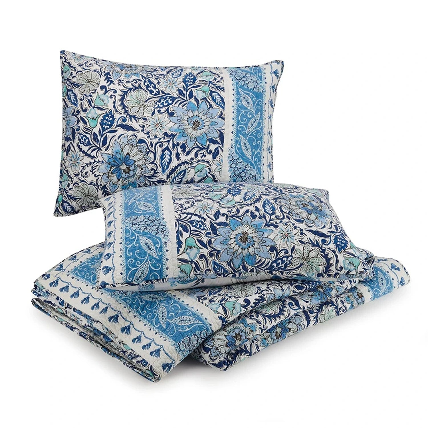 Royal Bisou Floral Quilt - 3pc Set